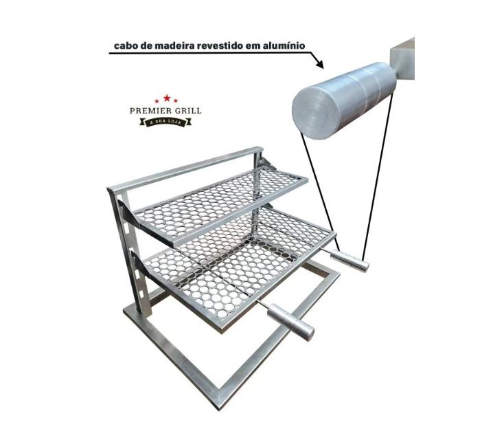 Suporte de fundo INOX 430- 0,60x0,40 - MOEDA
