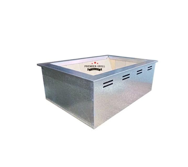 Braseiro Refratário Caixa Dupla para Churrasqueira Gourmet – 0,60x0,40 INOX430