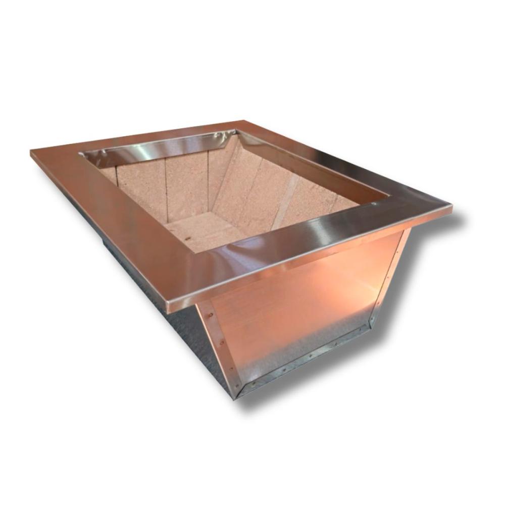 Braseiro Refratário cônico 35cmx30cm de Embutir para Churrasqueira Gourmet